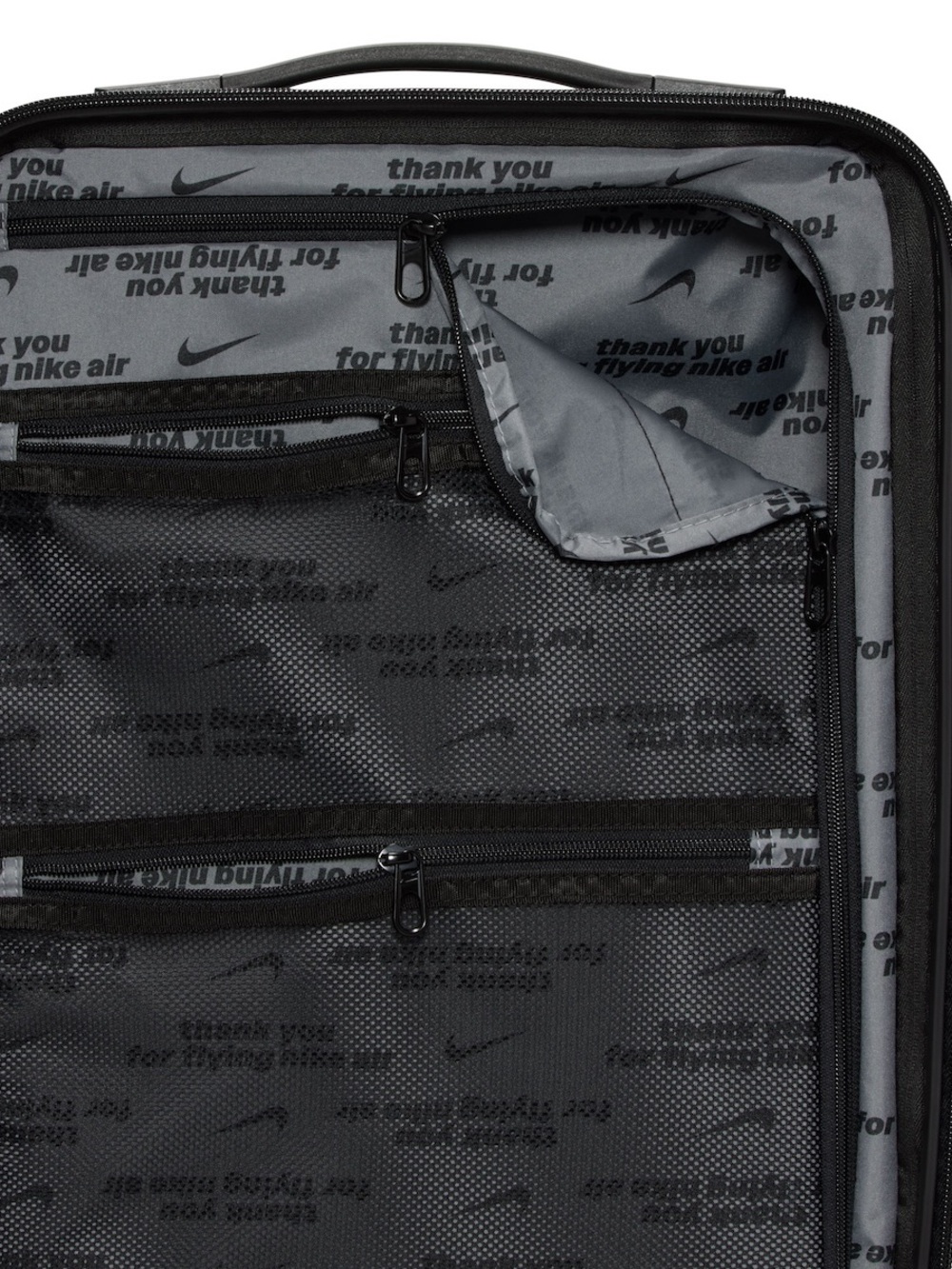 New Nike Air Force 1 29” Large Hardshell Checked Luggage Suitcase Black $360 - Picture 12 of 15